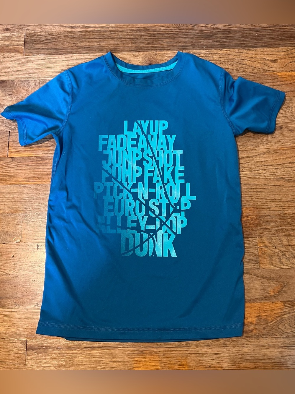 All In Motion M 8/10 Basketball Top Soft Recycled Polyester Blue